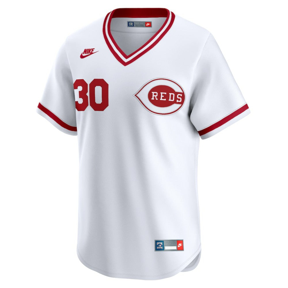 White Ken Griffey Cincinnati Reds Nike Throwback Cooperstown Collection Limited Jersey