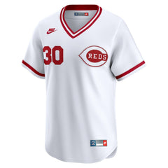 White Ken Griffey Cincinnati Reds Nike Throwback Cooperstown Collection Limited Jersey