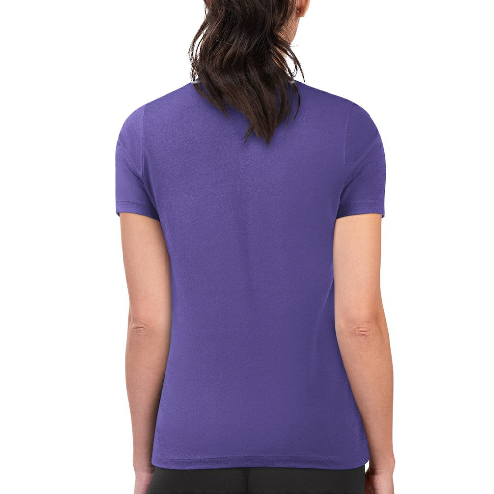 Purple Colorado Rockies G-III 4Her by Carl Banks Women's Super-Slim Fit Lightweight Flowers Graphic T-Shirt