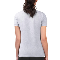 Heather Gray Cincinnati Reds G-III 4Her by Carl Banks Women's Super-Slim Fit Lightweight Flowers Graphic T-Shirt