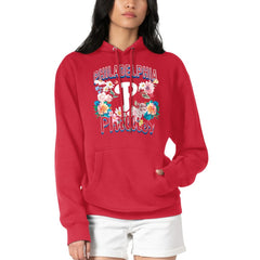 Red Philadelphia Phillies G-III 4Her by Carl Banks Women's Flowers Graphic Pullover Hoodie