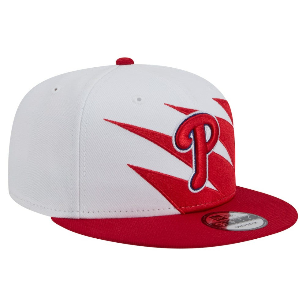 Red/White Philadelphia Phillies New Era Jagged 9FIFTY Snapback Hat