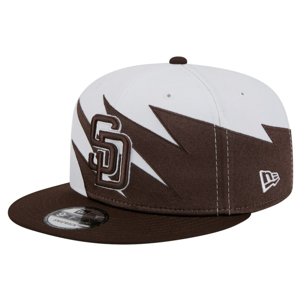 Brown/White San Diego Padres New Era Jagged 9FIFTY Snapback Hat