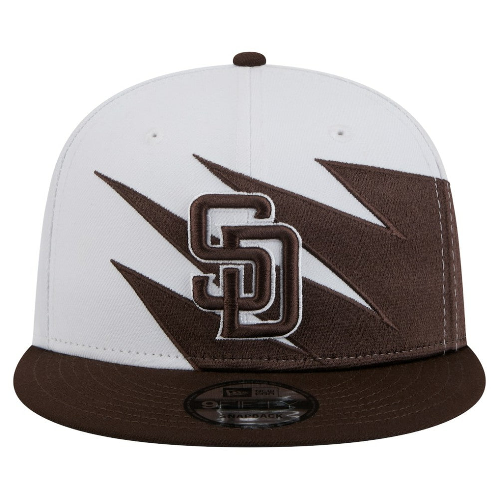 Brown/White San Diego Padres New Era Jagged 9FIFTY Snapback Hat