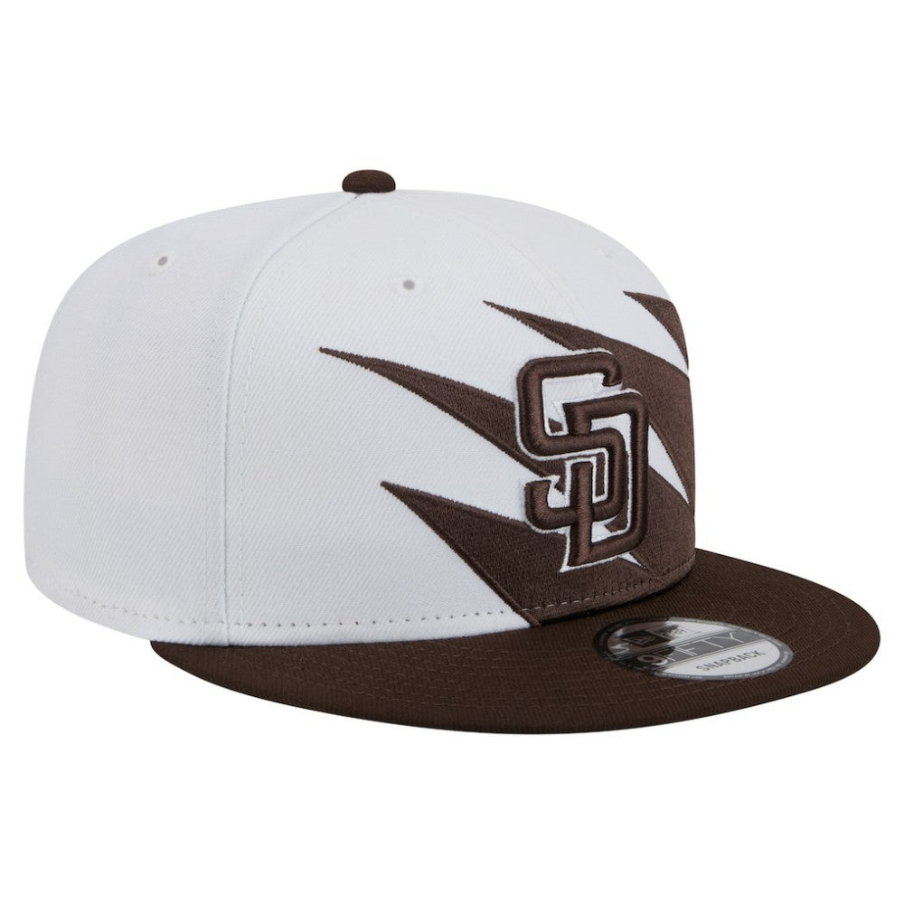 Brown/White San Diego Padres New Era Jagged 9FIFTY Snapback Hat