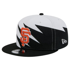 Black/White San Francisco Giants New Era Jagged 9FIFTY Snapback Hat