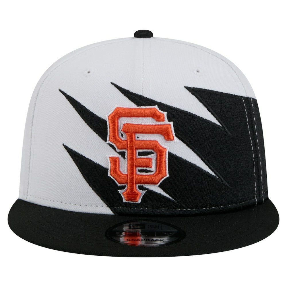 Black/White San Francisco Giants New Era Jagged 9FIFTY Snapback Hat
