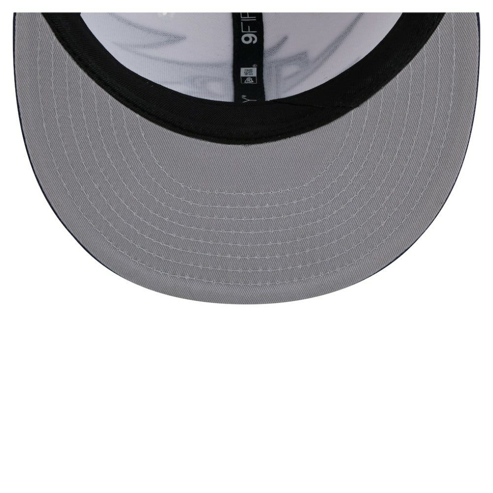 Navy/White Tampa Bay Rays New Era Jagged 9FIFTY Snapback Hat