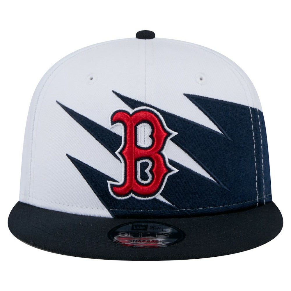 Navy/White Boston Red Sox New Era Jagged 9FIFTY Snapback Hat