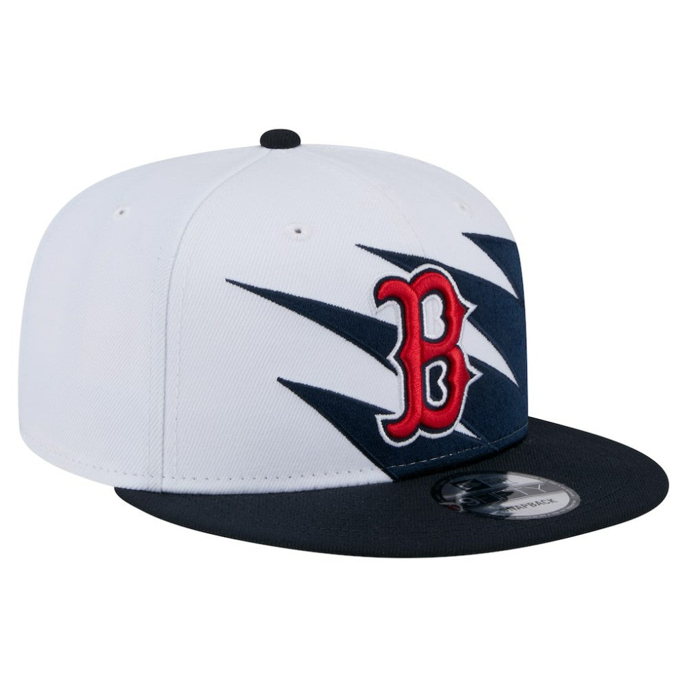 Navy/White Boston Red Sox New Era Jagged 9FIFTY Snapback Hat