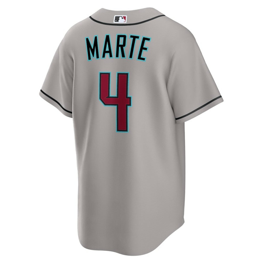 Gray Ketel Marte Arizona Diamondbacks Nike Road Replica Jersey
