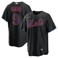 Black Brandon Nimmo New York Mets Nike Alternate Replica Jersey