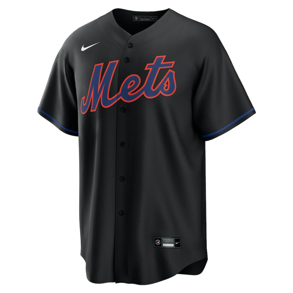 Black Brandon Nimmo New York Mets Nike Alternate Replica Jersey