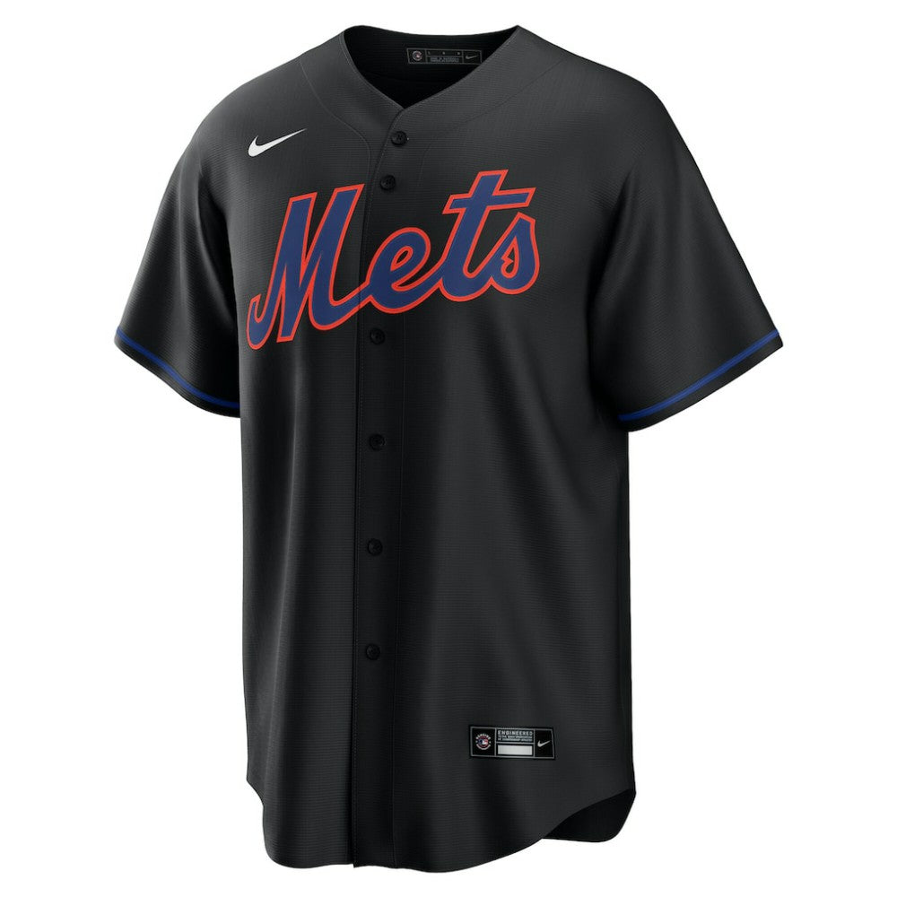 Black Francisco Alvarez New York Mets Nike Alternate Replica Jersey