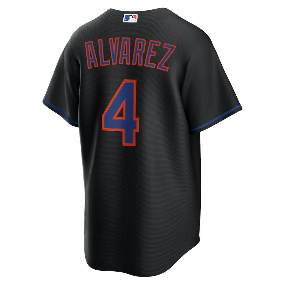 Black Francisco Alvarez New York Mets Nike Alternate Replica Jersey