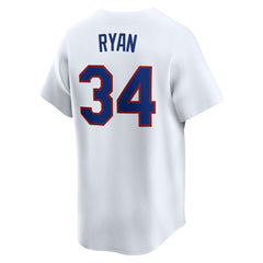 White Nolan Ryan Texas Rangers Nike Throwback Cooperstown Collection Limited Jersey