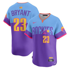 Purple/Light Blue Kris Bryant Colorado Rockies Nike 2025 City Connect Limited Player Jersey