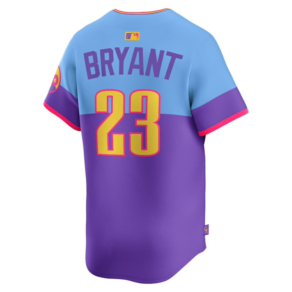 Purple/Light Blue Kris Bryant Colorado Rockies Nike 2025 City Connect Limited Player Jersey