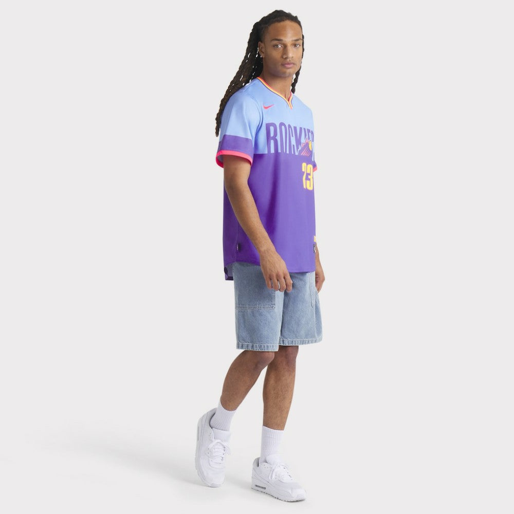 Purple/Light Blue Kris Bryant Colorado Rockies Nike 2025 City Connect Limited Player Jersey