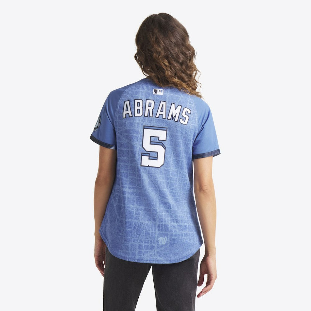 Blue CJ Abrams Washington Nationals Nike Women's 2025 City Connect Limited Jersey
