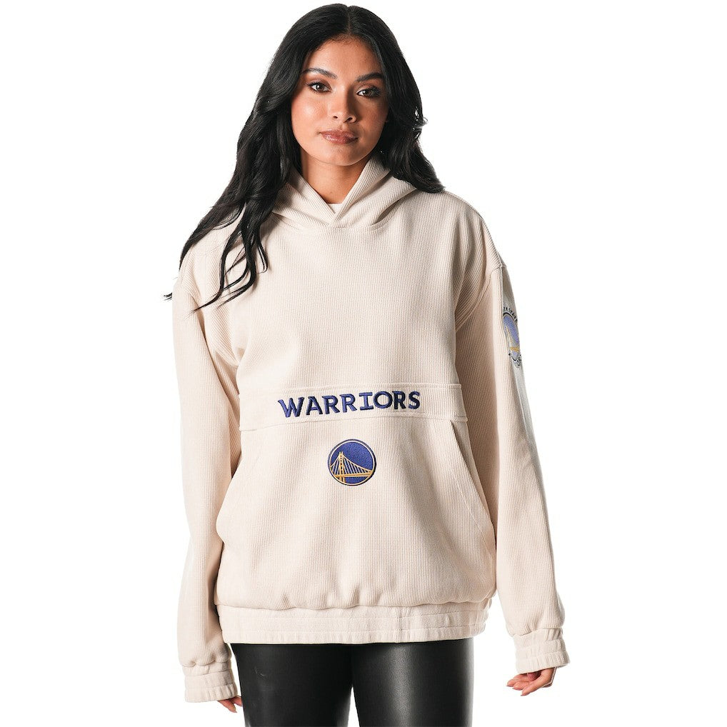 Golden State Warriors The Wild Collective Unisex Corduroy Tri-Blend Pullover Hoodie sale