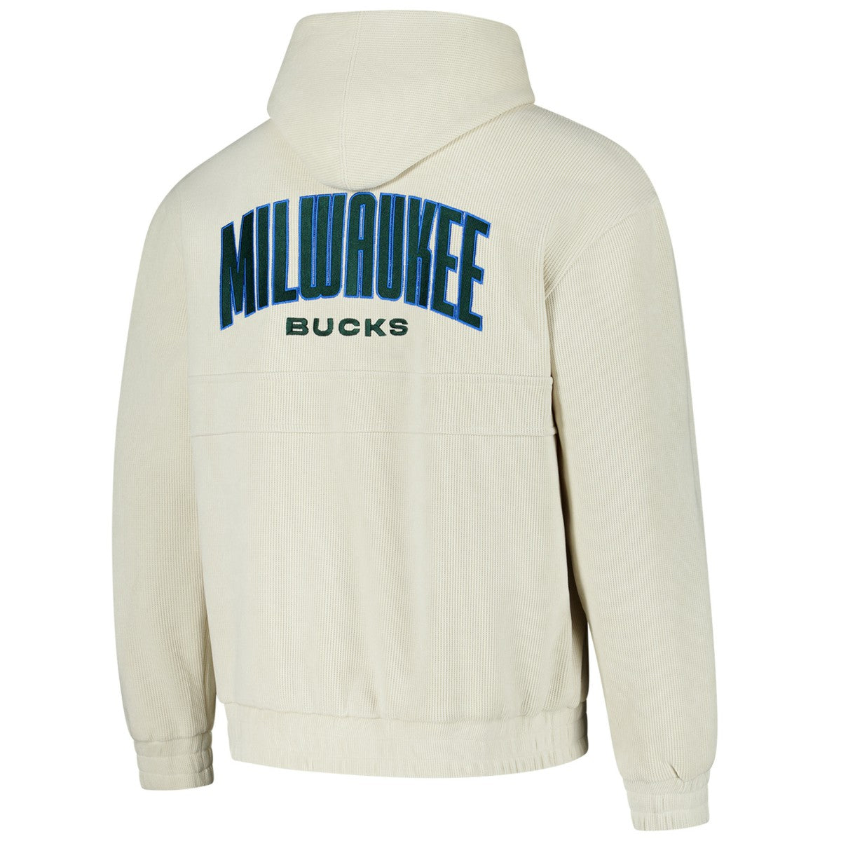 Milwaukee Bucks The Wild Collective Unisex Corduroy Tri-Blend Pullover Hoodie
