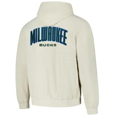 Milwaukee Bucks The Wild Collective Unisex Corduroy Tri-Blend Pullover Hoodie