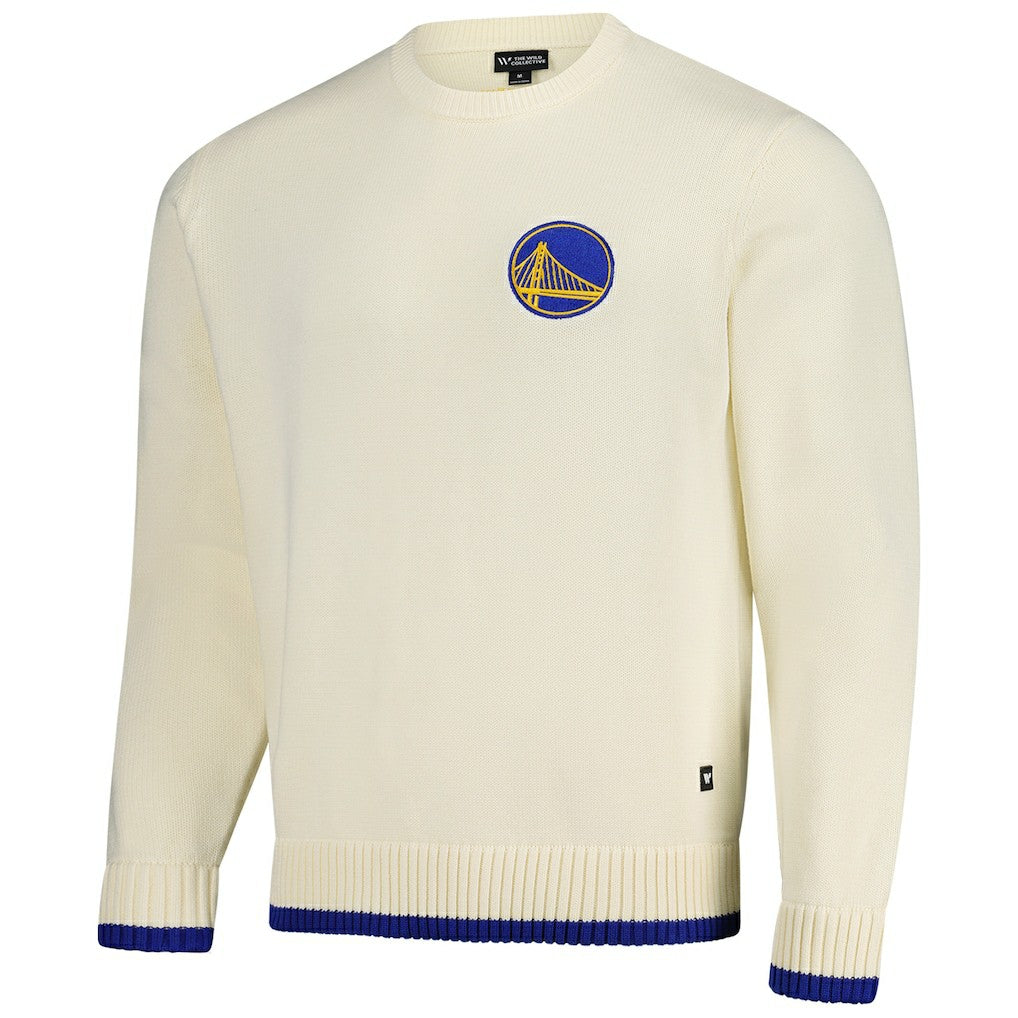 Golden State Warriors The Wild Collective Unisex Jacquard Knit Pullover Sweater sale