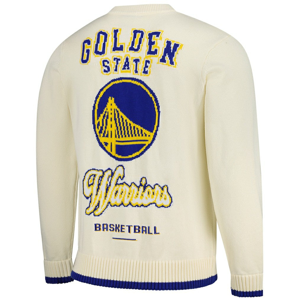 Golden State Warriors The Wild Collective Unisex Jacquard Knit Pullover Sweater sale