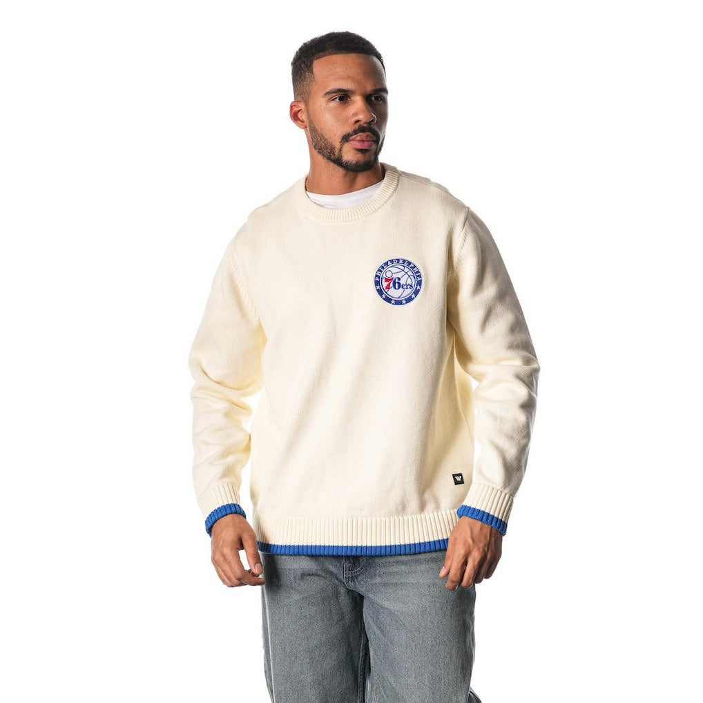 Philadelphia 76ers The Wild Collective Unisex Jacquard Knit Pullover Sweater