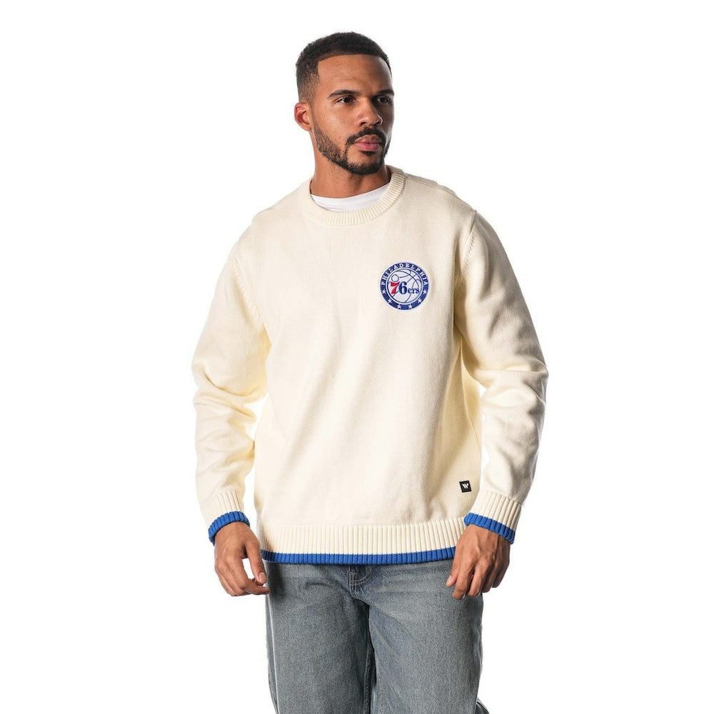 Philadelphia 76ers The Wild Collective Unisex Jacquard Knit Pullover Sweater