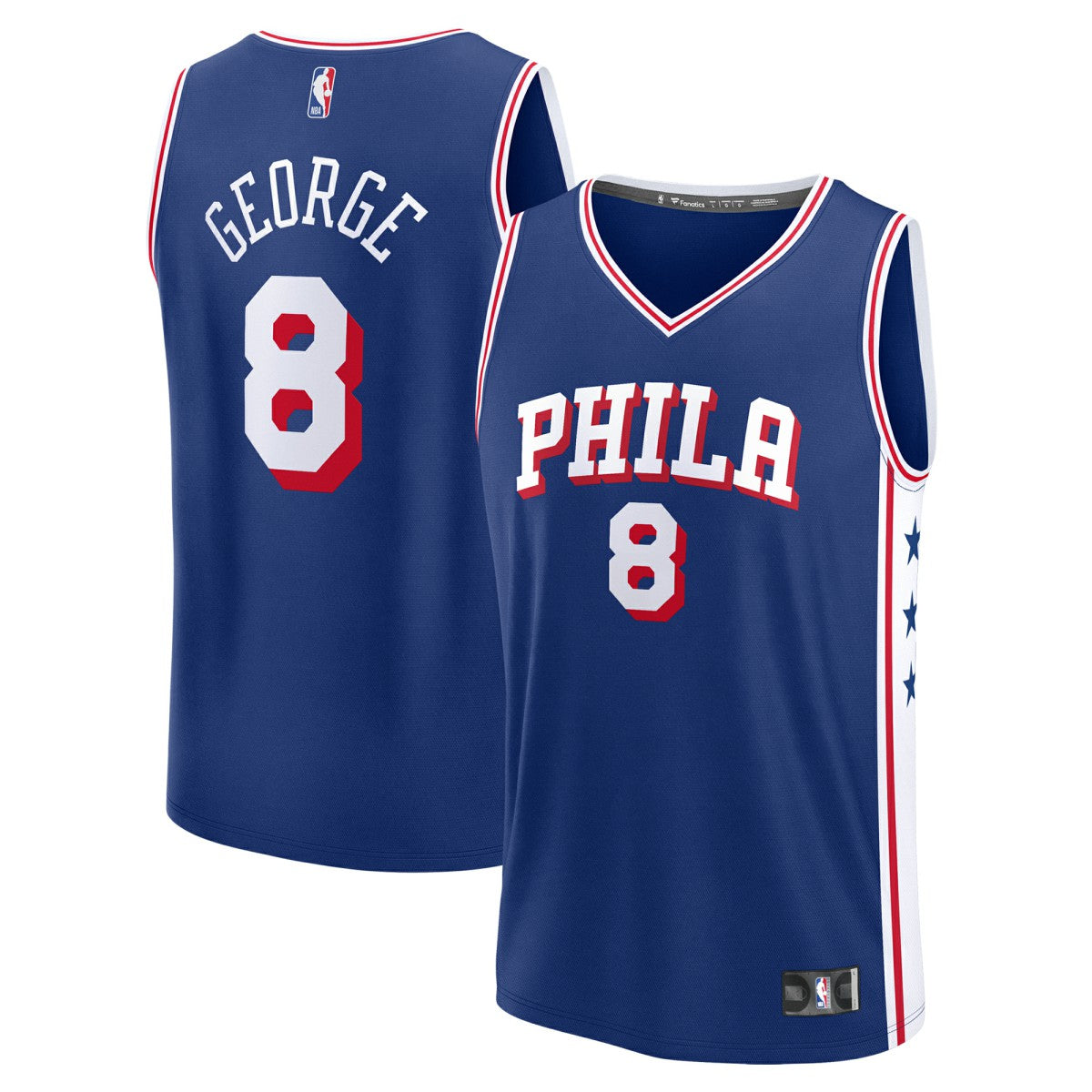 Fanatics Paul George Philadelphia 76ers Youth Fast Break Replica Player Jersey