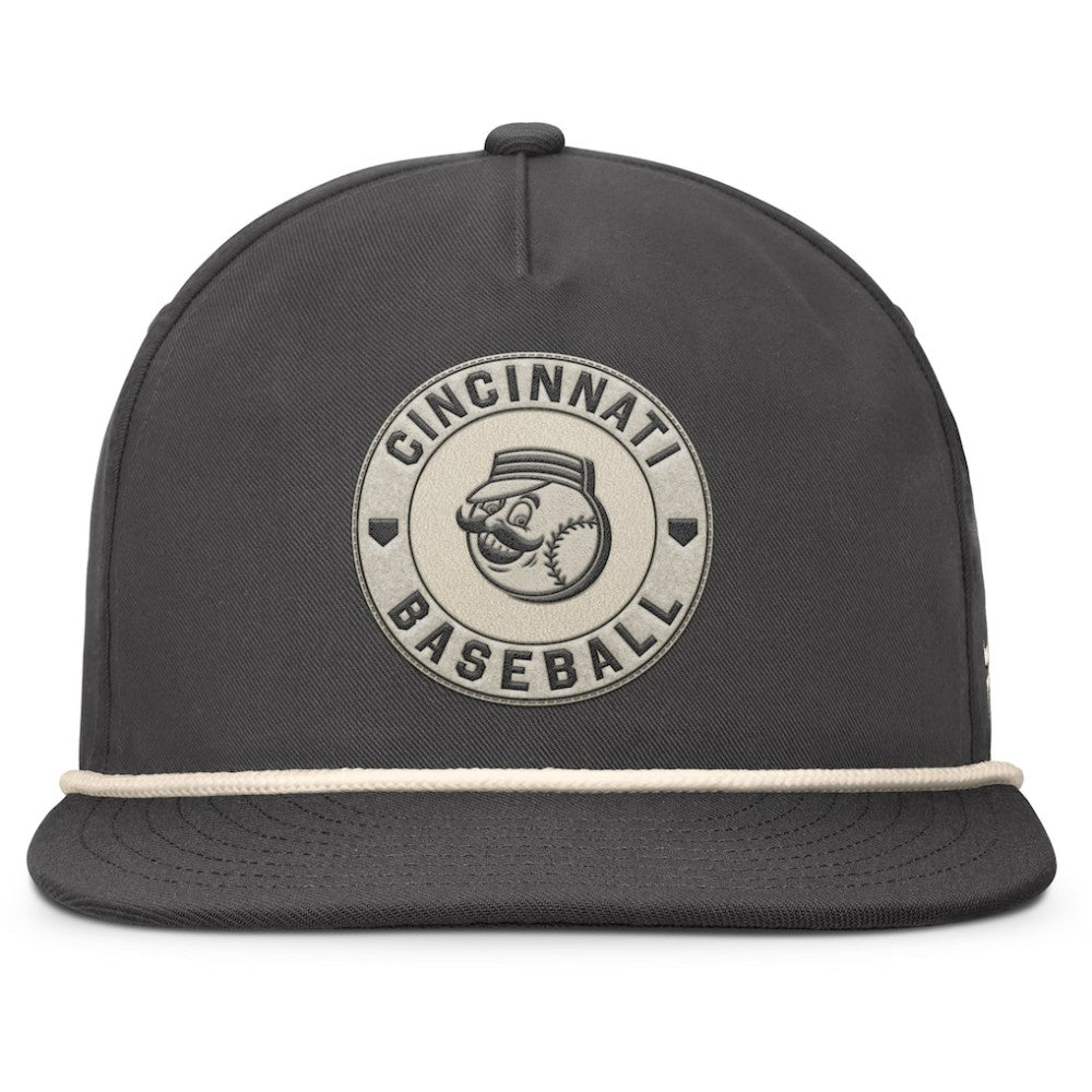 Charcoal Cincinnati Reds Fanatics Closer Adjustable Hat