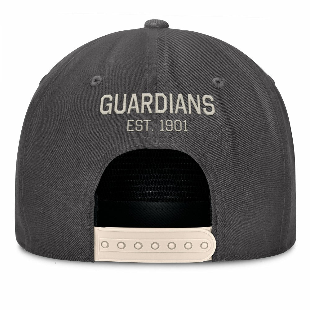 Charcoal Cleveland Guardians Fanatics Closer Adjustable Hat