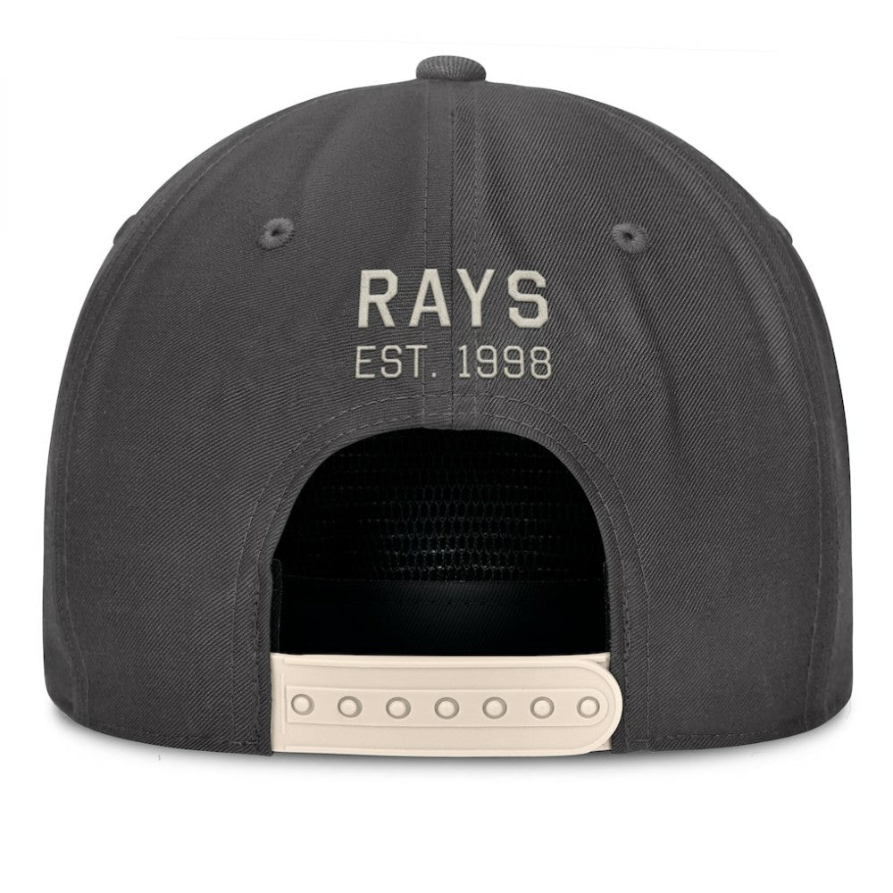 Charcoal Tampa Bay Rays Fanatics Closer Adjustable Hat