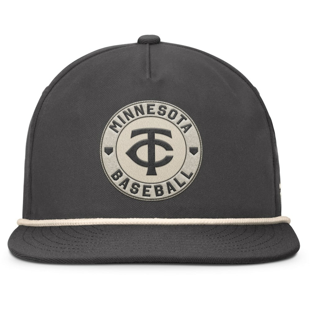 Charcoal Minnesota Twins Fanatics Closer Adjustable Hat