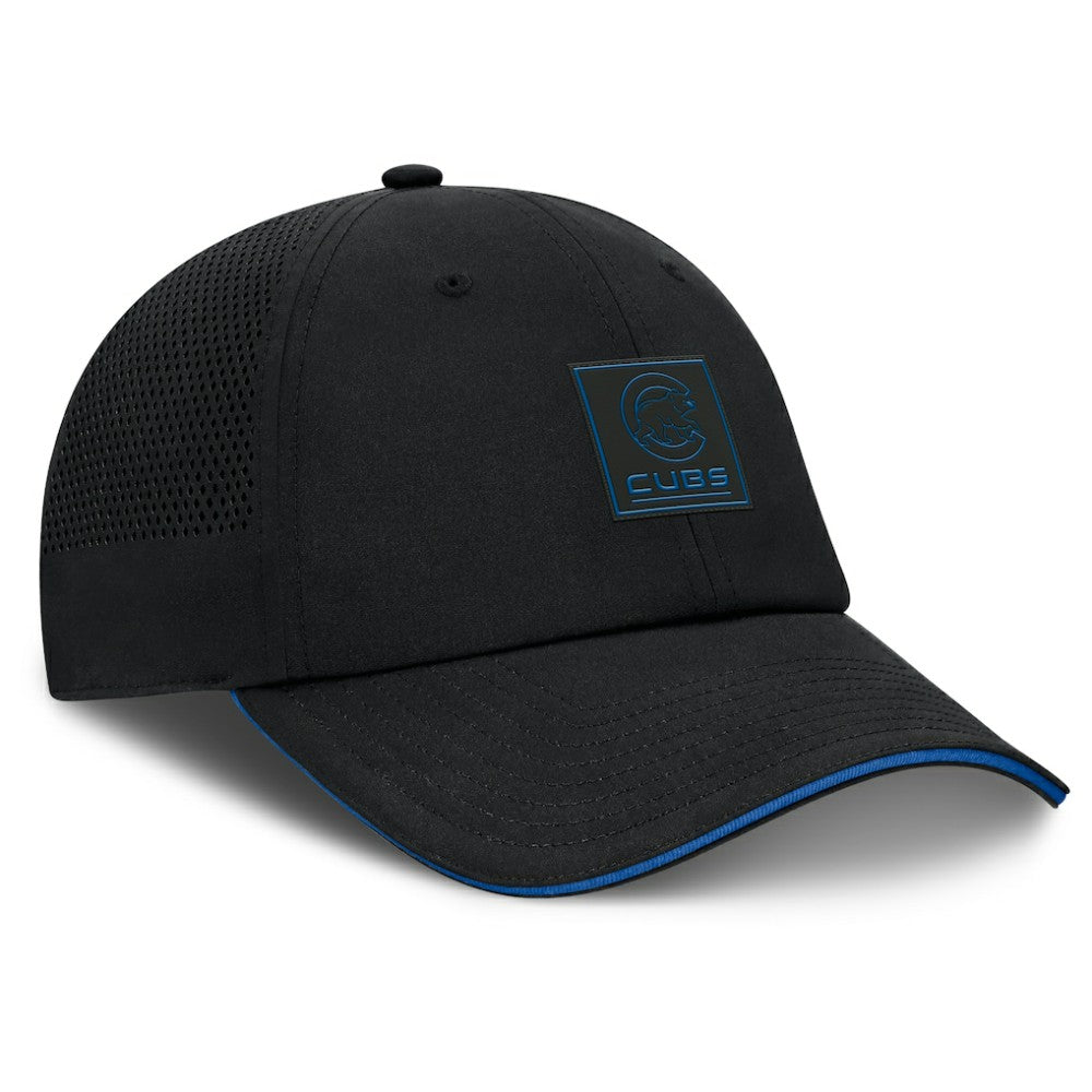 Black Chicago Cubs Fanatics Level Up Driver Adjustable Hat