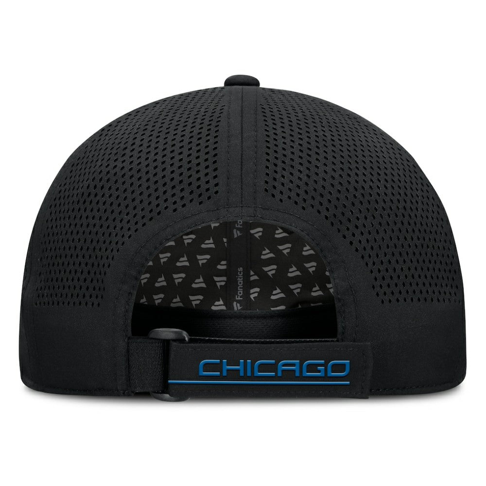 Black Chicago Cubs Fanatics Level Up Driver Adjustable Hat