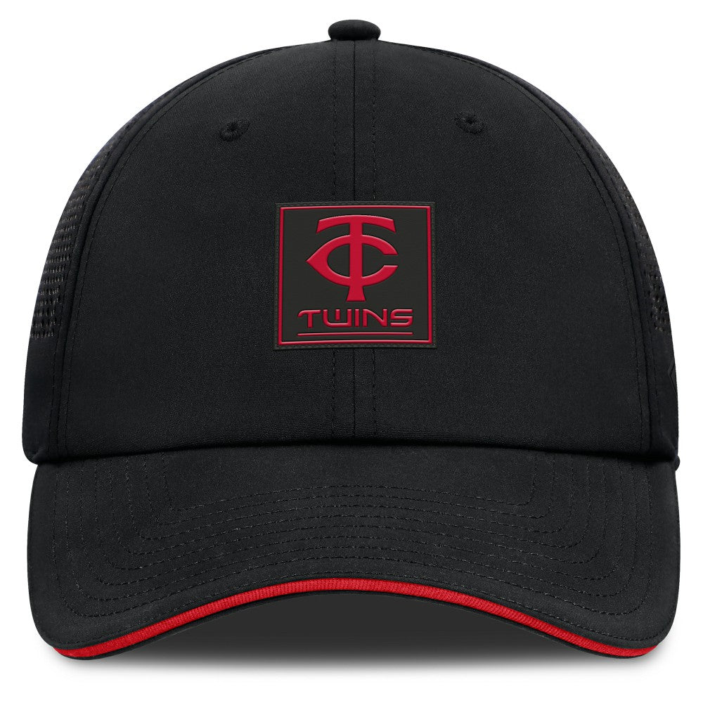 Black Minnesota Twins Fanatics Level Up Driver Adjustable Hat