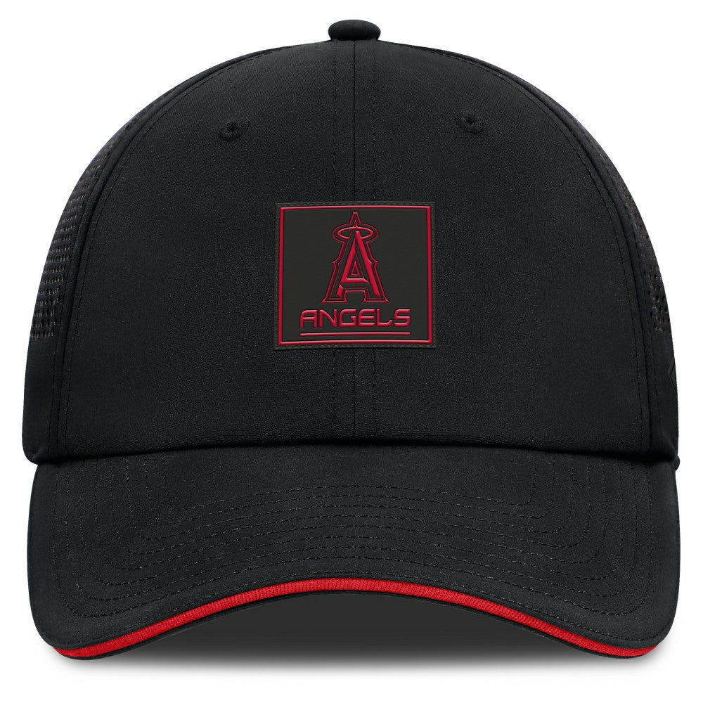 Black Los Angeles Angels Fanatics Level Up Driver Adjustable Hat