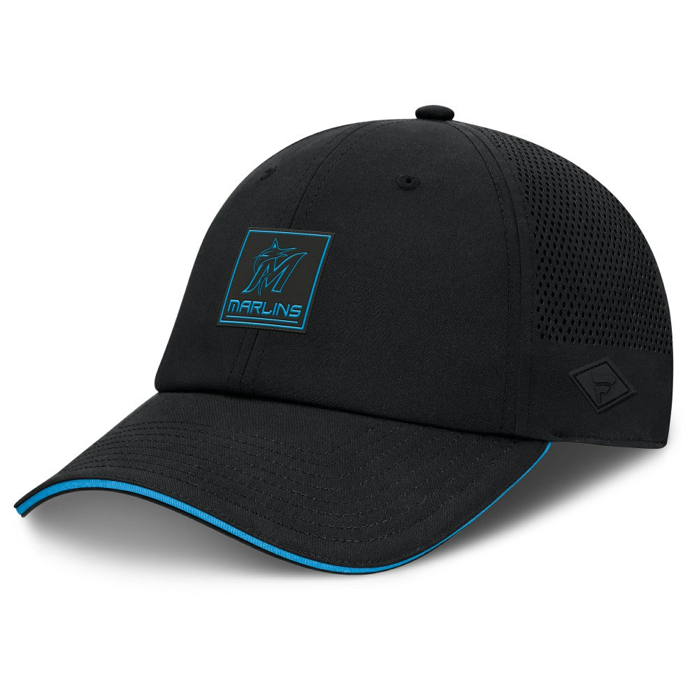 Black Miami Marlins Fanatics Level Up Driver Adjustable Hat