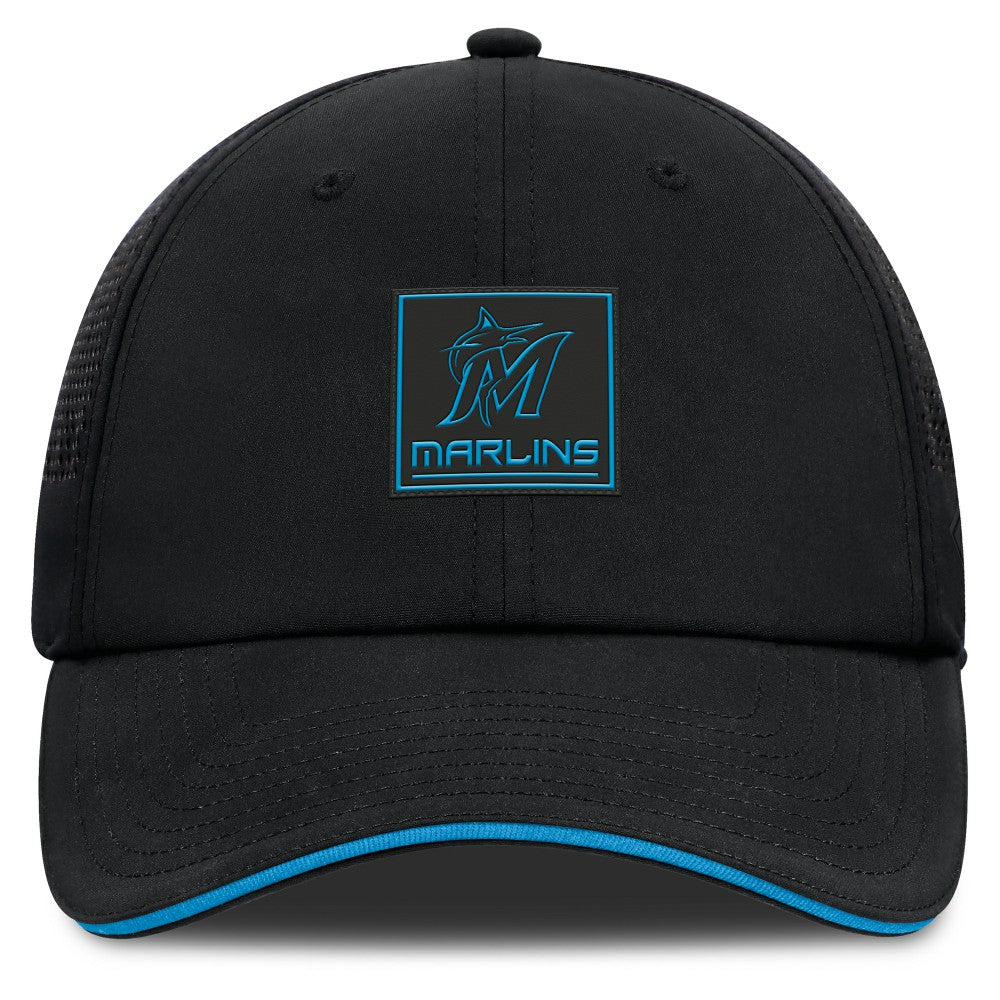 Black Miami Marlins Fanatics Level Up Driver Adjustable Hat