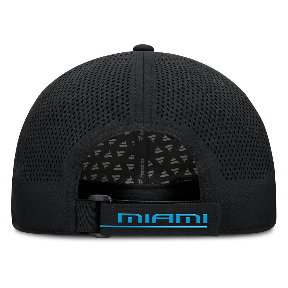 Black Miami Marlins Fanatics Level Up Driver Adjustable Hat