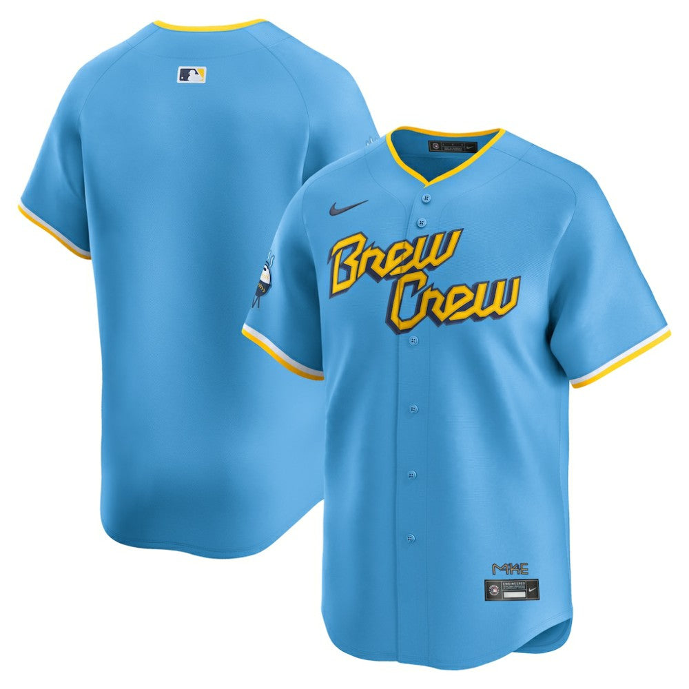 Light Blue Milwaukee Brewers Nike City Connect Limited Jersey
