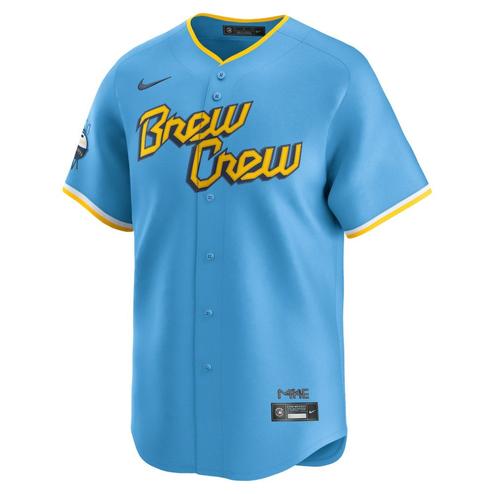 Light Blue Milwaukee Brewers Nike City Connect Limited Jersey