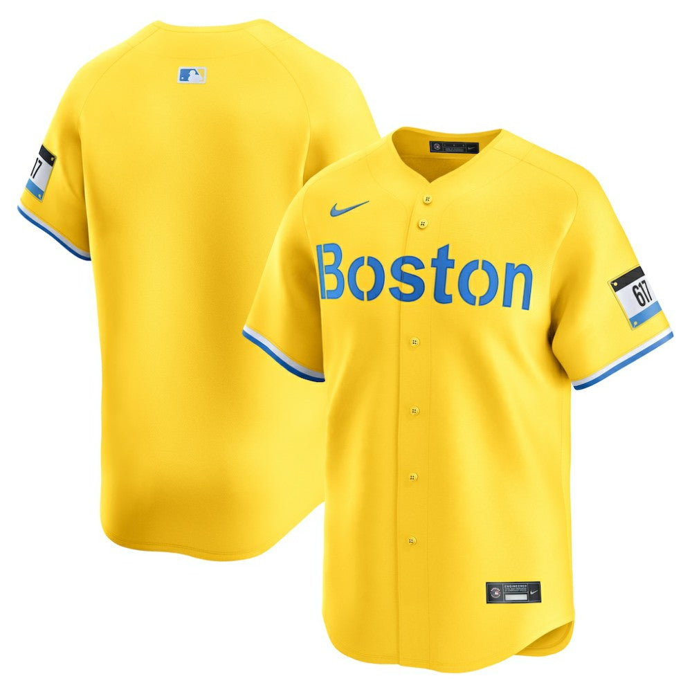 Gold Boston Red Sox Nike City Connect Limited Jersey