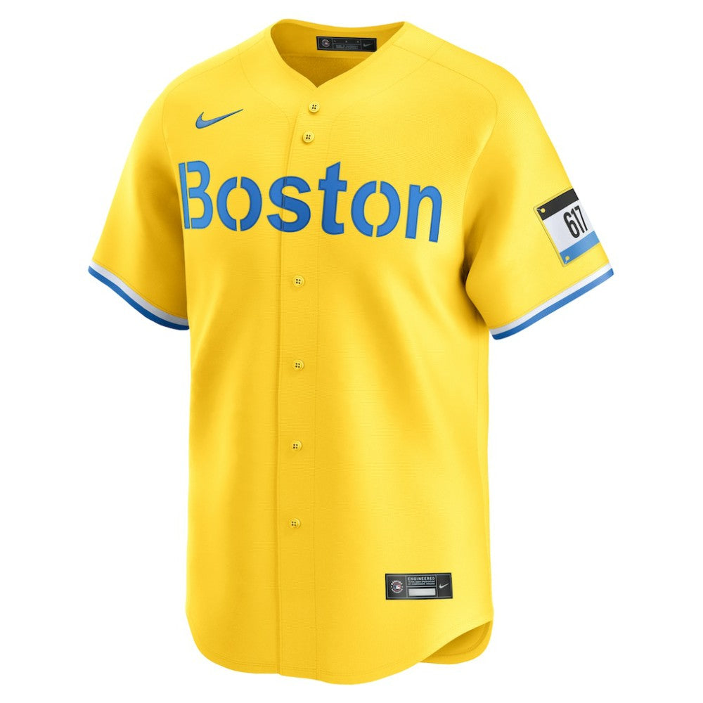 Gold Boston Red Sox Nike City Connect Limited Jersey