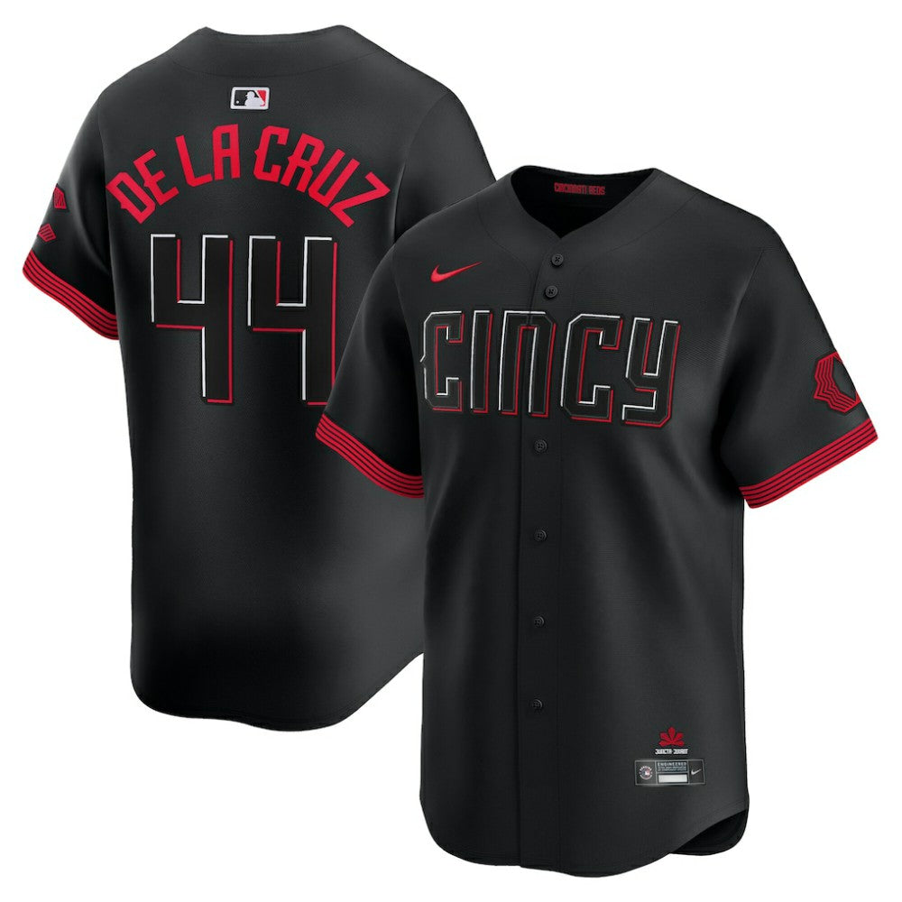Black Elly De La Cruz Cincinnati Reds Nike City Connect Limited Jersey