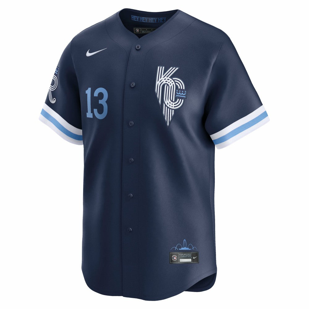 Navy Salvador Perez Kansas City Royals Nike City Connect Limited Jersey