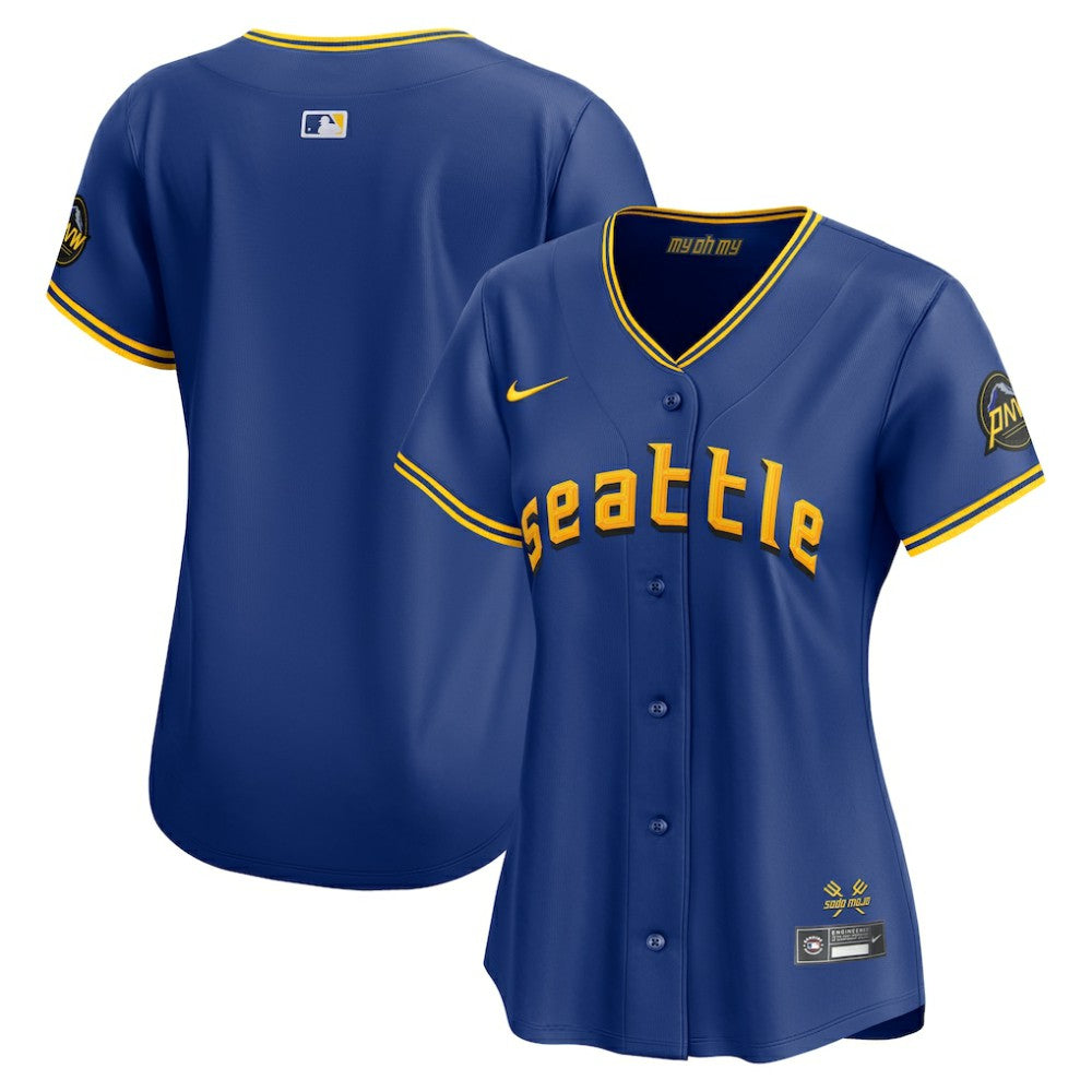 Royal Seattle Mariners Nike Women's City Connect Limited Jersey